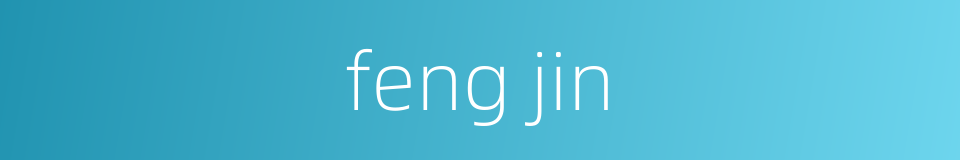 feng jin的同义词