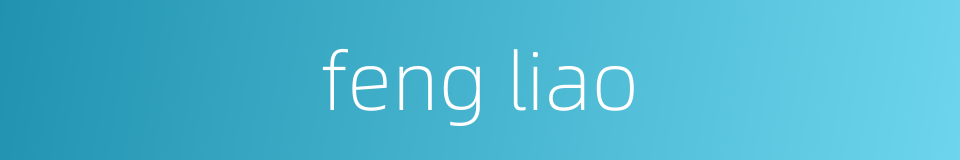 feng liao的同义词