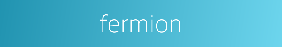 fermion的同义词