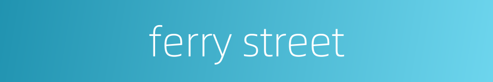 ferry street的同义词