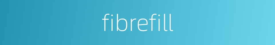 fibrefill的同义词