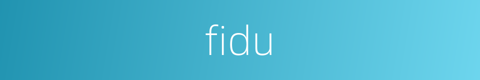 fidu的同义词