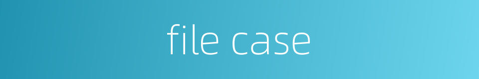 file case的同义词