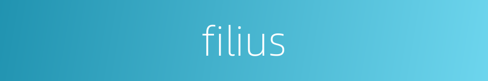 filius的同义词