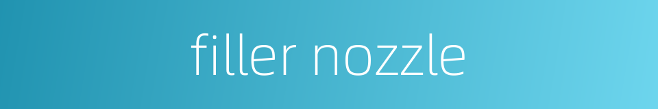 filler nozzle的同义词