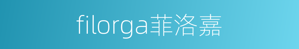filorga菲洛嘉的同义词