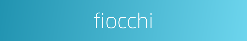 fiocchi的同义词