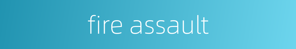 fire assault的同义词