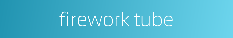 firework tube的同义词