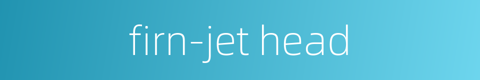 firn-jet head的同义词