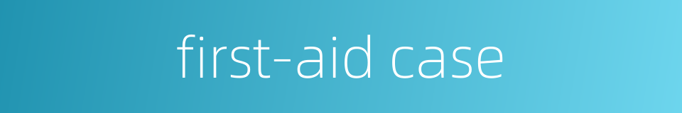 first-aid case的同义词