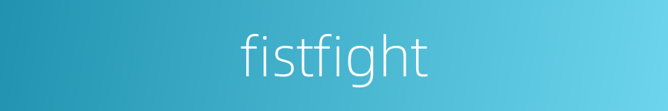 fistfight的同义词