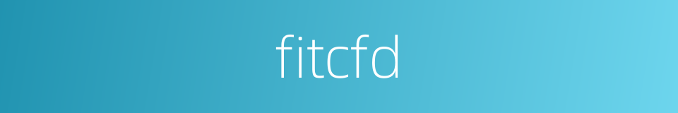 fitcfd的同义词