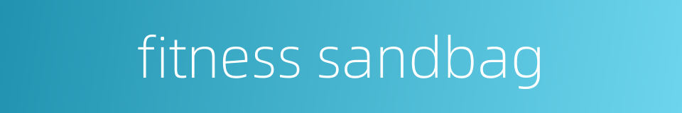 fitness sandbag的同义词