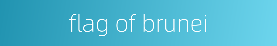 flag of brunei的同义词