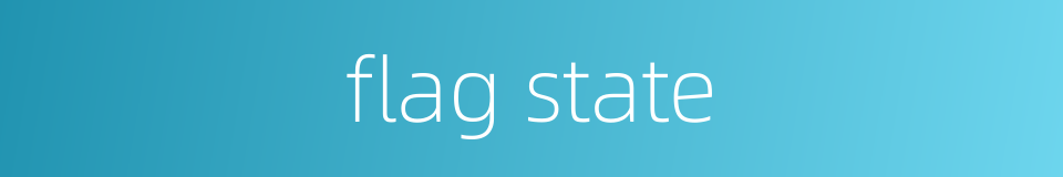 flag state的同义词