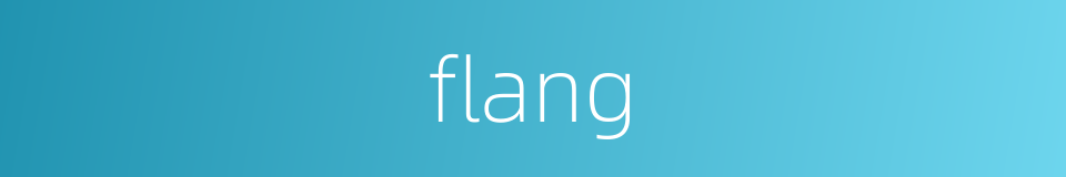 flang的同义词