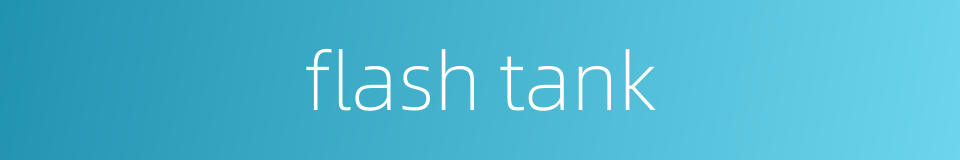 flash tank的同义词