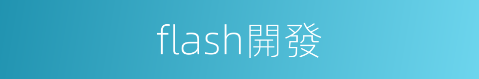 flash開發的同義詞