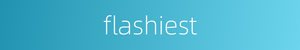 flashiest的同义词