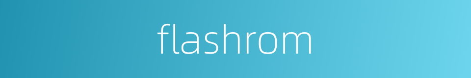 flashrom的同义词