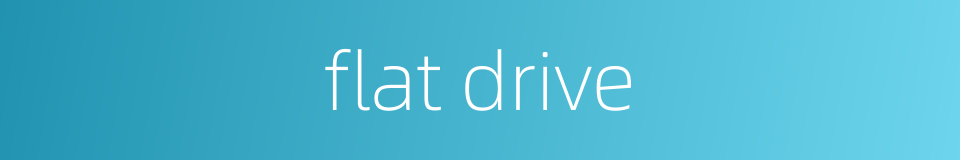 flat drive的同义词