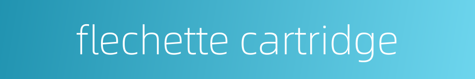 flechette cartridge的同义词