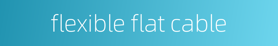 flexible flat cable的同义词