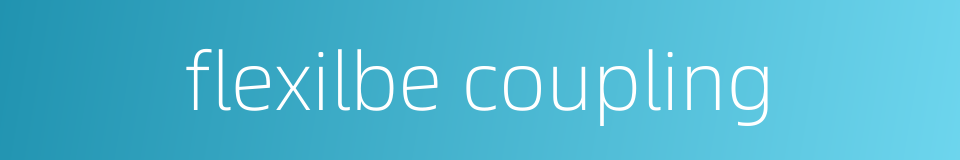 flexilbe coupling的同义词