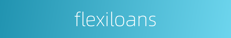 flexiloans的同义词