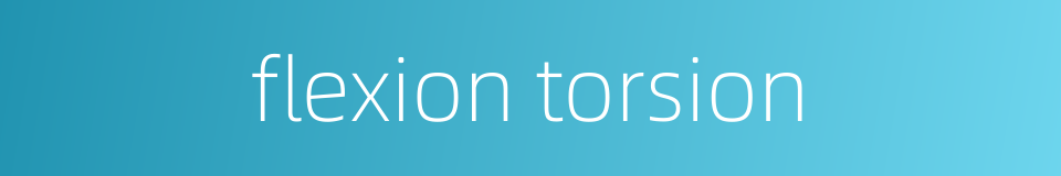flexion torsion的同义词