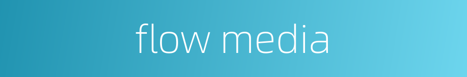 flow media的同义词