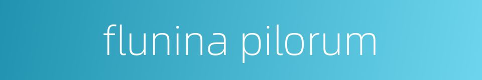 flunina pilorum的同义词