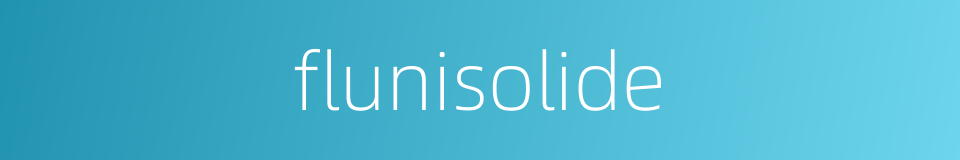 flunisolide的同义词