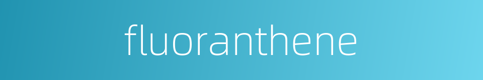 fluoranthene的同义词