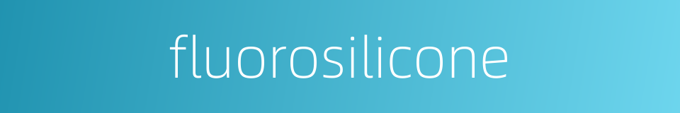 fluorosilicone的同义词