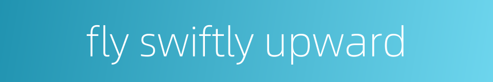 fly swiftly upward的同义词