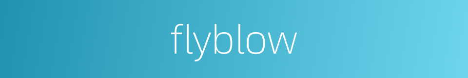 flyblow的同义词