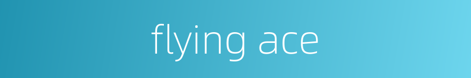 flying ace的同义词