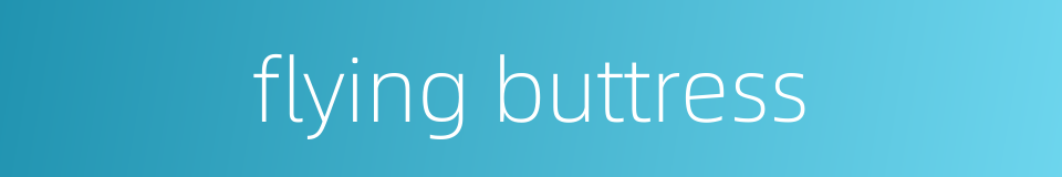 flying buttress的同义词