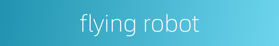 flying robot的同义词