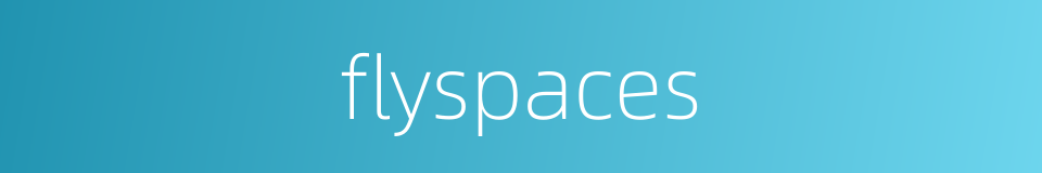 flyspaces的同义词