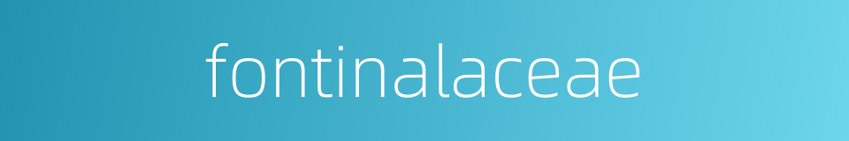 fontinalaceae的同义词