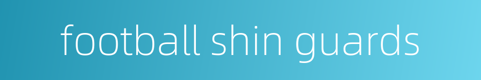 football shin guards的同义词
