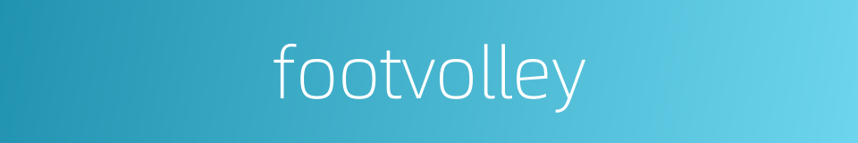 footvolley的同义词