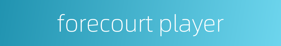 forecourt player的同义词