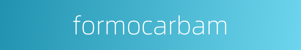 formocarbam的同义词