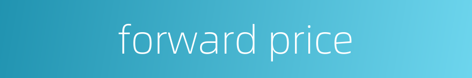forward price的同义词