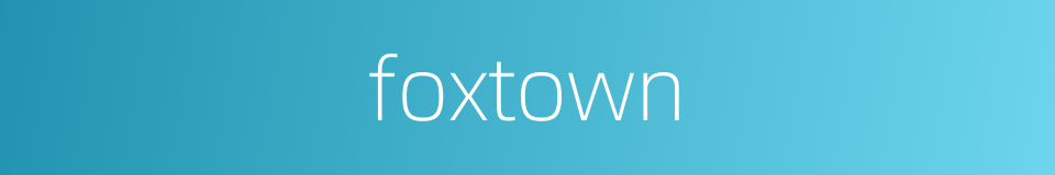 foxtown的同义词