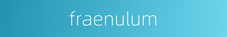 fraenulum的同义词